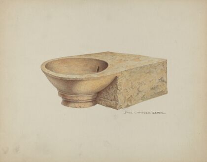 Carved Stone was Basin