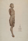Carved Wood Figure – Flying Mercury