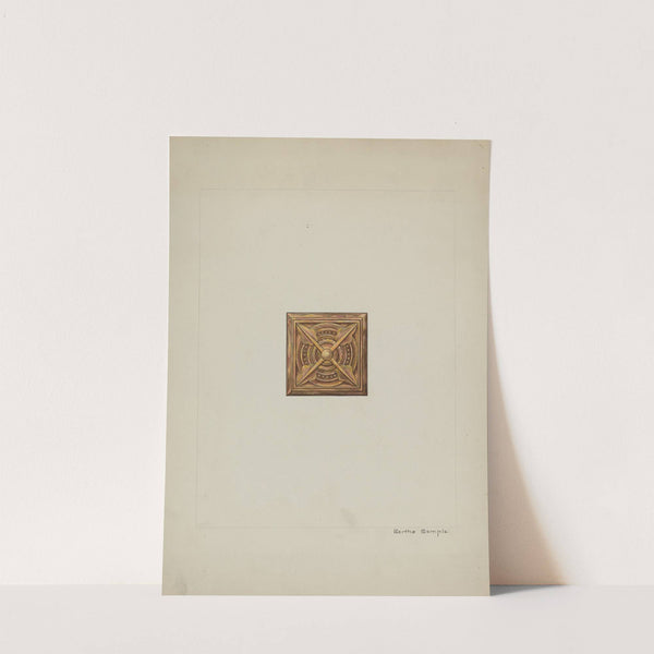 Carved Wood Ornament by Bertha Semple