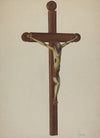 Carved Wooden Crucifix
