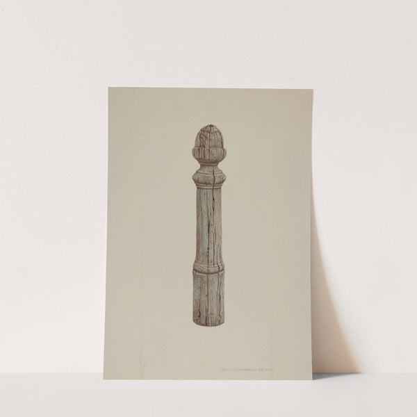 Carved Wooden Hitching Post by Rose Campbell-Gerke