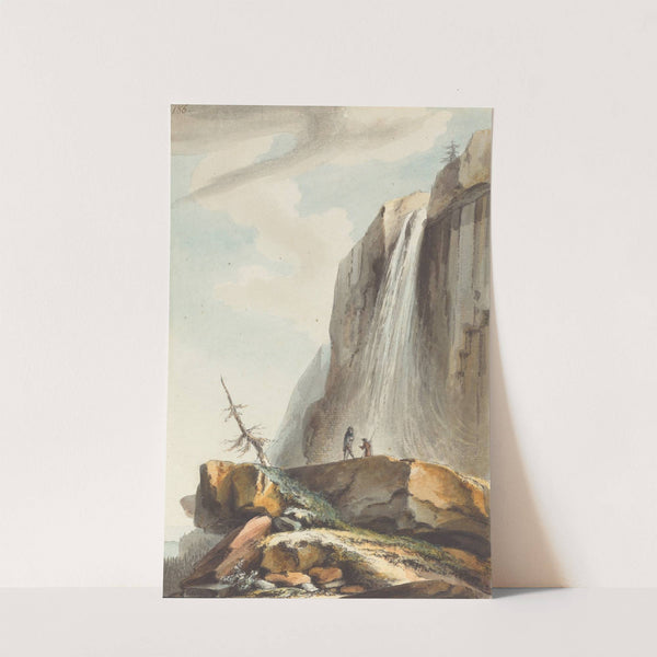 Cascade dessus Wasserberg (Waterfall above Wasserberg) (c. 1774) by Caspar Wolf