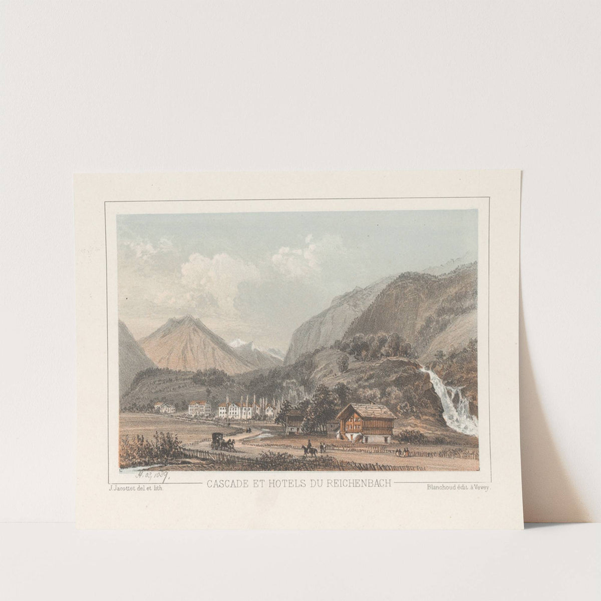 Cascade et hotels du Reichenbach by Jean Jacottet