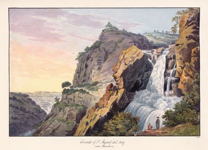 Cascade of St Miguel del Fai near Barcelona