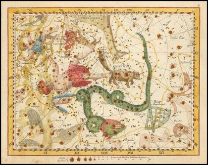 Cassiopea, Cepheus, der Kleine Bär, Drache (1805)