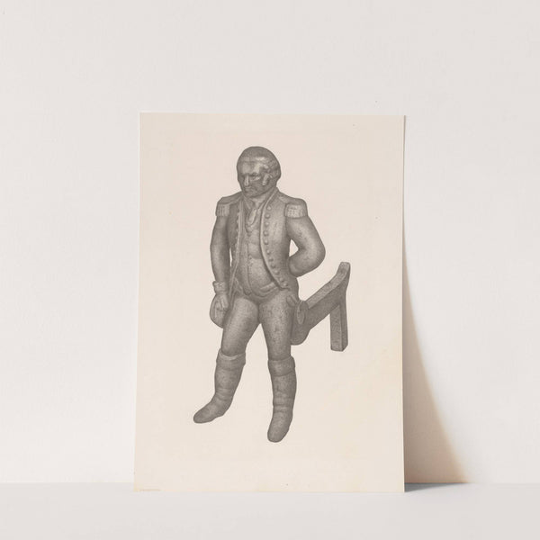 Cast Iron Andiron (c. 1941) by Milton Grubstein
