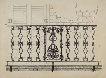 Cast Iron Balcony Rail