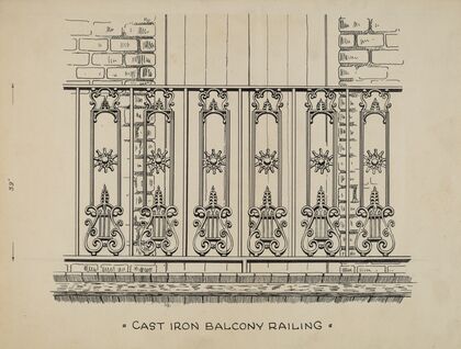 Cast Iron Balcony Railing — size preview