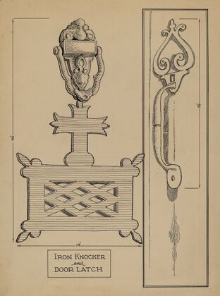 Cast Iron Knocker-Latch
