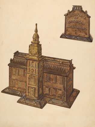Cast Iron Toy Bank – Independence Hall