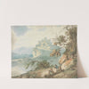 Castle and Figures in a Landscape by Joseph Barber