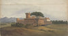 Castle of Ostia with Mountains in the Distance (1818)