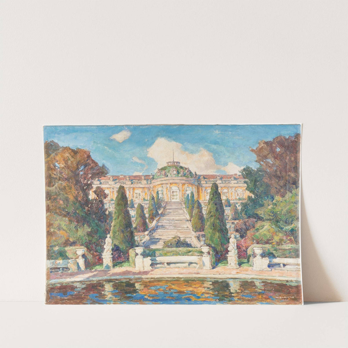 Castle Sanssouci by Wilhelm Blanke