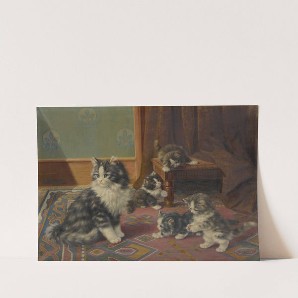 Cat Family by Burkhard Flury