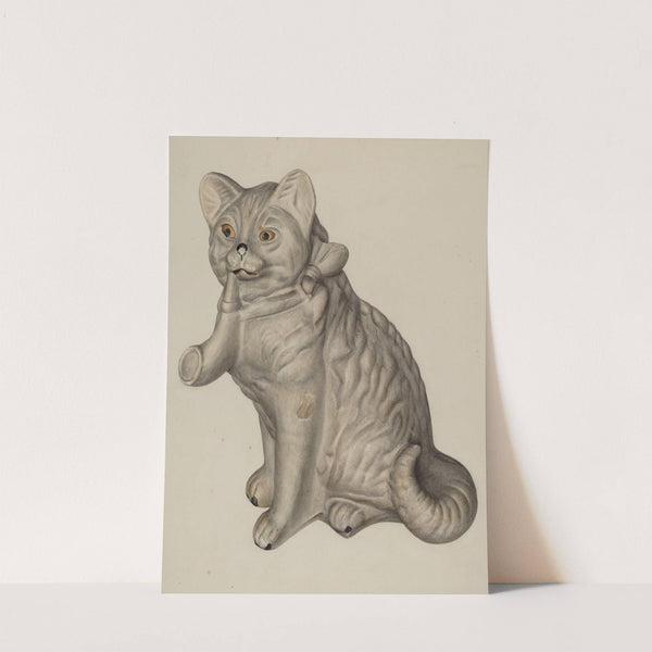 Cat Saving Bank by Mina Lowry