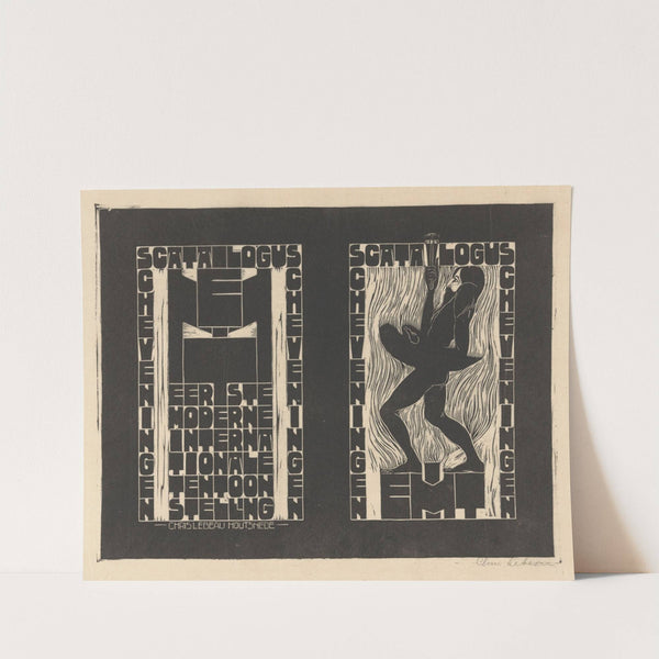 Catalogusomslag ‘EMIT eerste moderne internationale tentoonstelling’ (1888) by Chris Lebeau