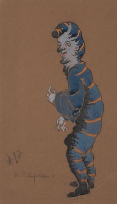 Caterpillar (costume design for Alice-in-Wonderland, 1915)