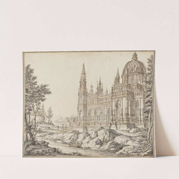 Cathedral in a Landscape by Vincenzo dal Re