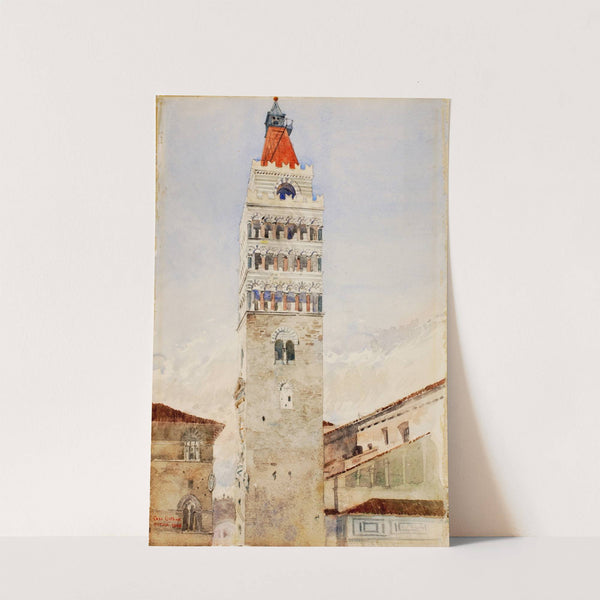 Cathedral Tower, Pistoia, Italy by Cass Gilbert