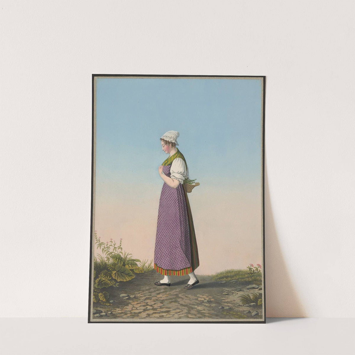 Catherine Boezinger, Femme à l’enseigne de l’Ours, à Glaris (1825-1830) by Jean Emmanuel Locher