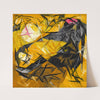 Cats (rayist percep.[tion] in rose, black, and yellow) by Natalia Goncharova