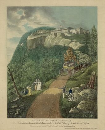 Catskill Mountain-House–A celebrated summer hotel about 12 miles S.W. of the village of Catskill Greene Co., N. York