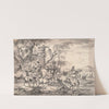 Cattle and shepherds near ruins late by Michiel Carree