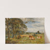 Cattle Grazing, With Sefton Church Beyond by William Joseph Julius Caesar Bond