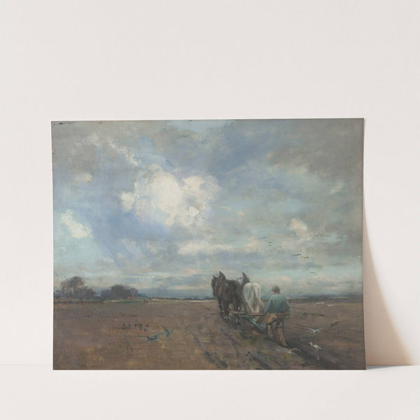 Cattle Ploughing by Jeannie Grant Stevenson