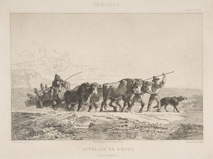 Cattle Team (Haut-Dauphiné) (1857)
