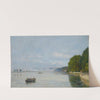 Caudebec-en-Caux, Bateaux sur la Seine (1889) by Eugène Boudin