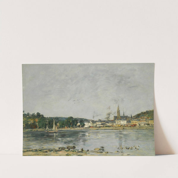 Caudebec-En-Caux, Le Quai De La Seine (1889) by Eugène Boudin