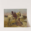 Cavalier arabe et son cheval au camp by Christian Georg Speyer