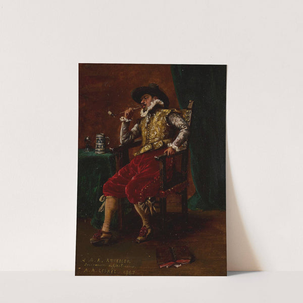 Cavalier Smoking (1887) by Adolphe-Alexandre Lesrel