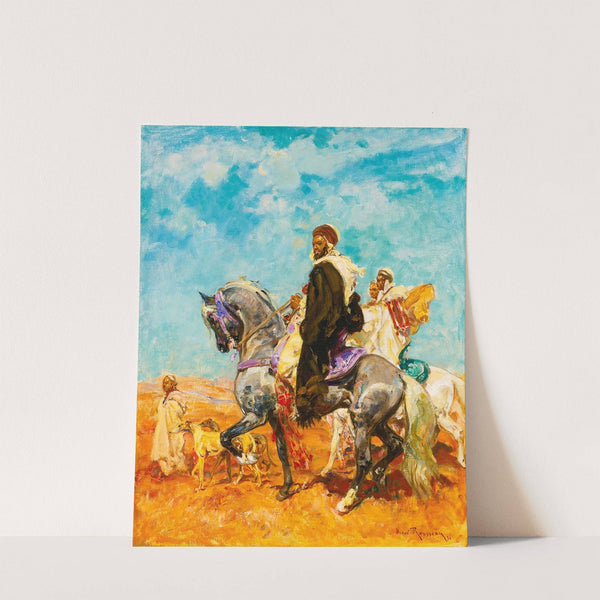 Cavaliers Arabes Dans Le Desert by Henri Émilien Rousseau