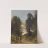 Cavaliers Gaulois Dans Un Paysage by Jean-Baptiste-Camille Corot