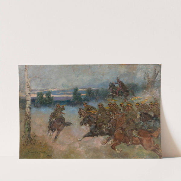 Cavalry charging (1925) by Wojciech Kossak