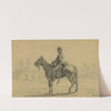 Cavalry orderly waiting for orders by Edwin Forbes