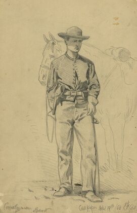Cavalryman escort, Culpeper
