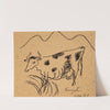 Cave Drawing by Yasuo Kuniyoshi