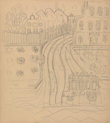 Cave of the Golden Calf; City Street with Omnibus