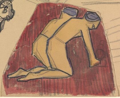 Cave of the Golden Calf; Kneeling Figures