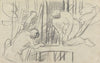 Cave of the Golden Calf; Study of a Tree House with Primitive People