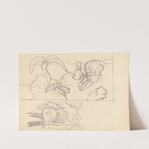 Cave of the Golden Calf; Tree House, Design for Panels with Animals by Spencer Frederick Gore