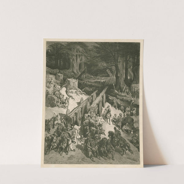 Cèdres du Liban destinés a la construction du temple (1866) by Gustave Doré