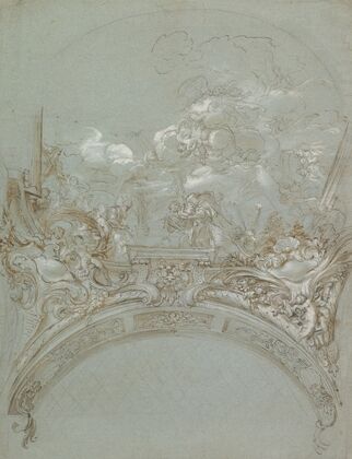 Ceiling Design with the Presentation in the Temple