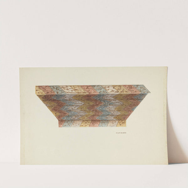 Ceiling of Baptistry Niche, Mission Dolores by Hilda Olson