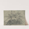 Ceiling Studies of a Prophet and a Putto Seen from Below by Giulio Cesare Procaccini