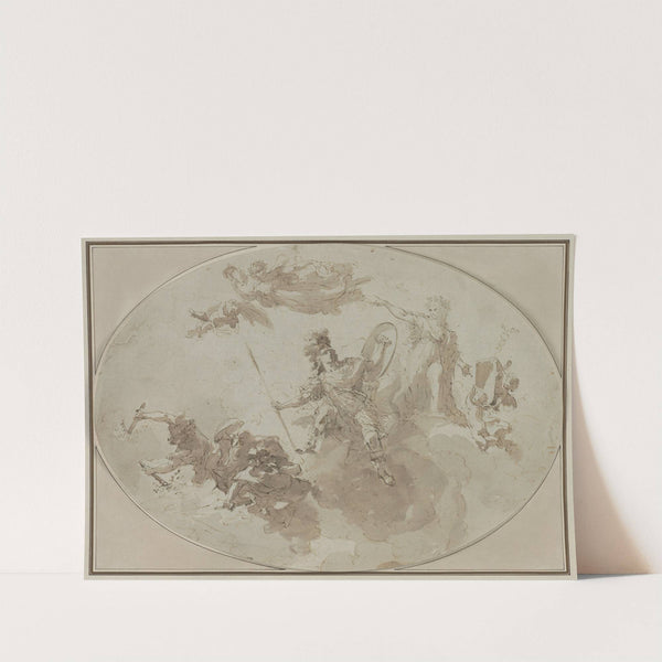Ceiling Study: Allegory of Peace and War by Giuseppe Bernardino Bison
