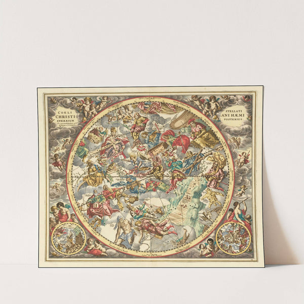 celestial chart representing the constellations according to Christian symbolism (1660) by Andreas Cellarius